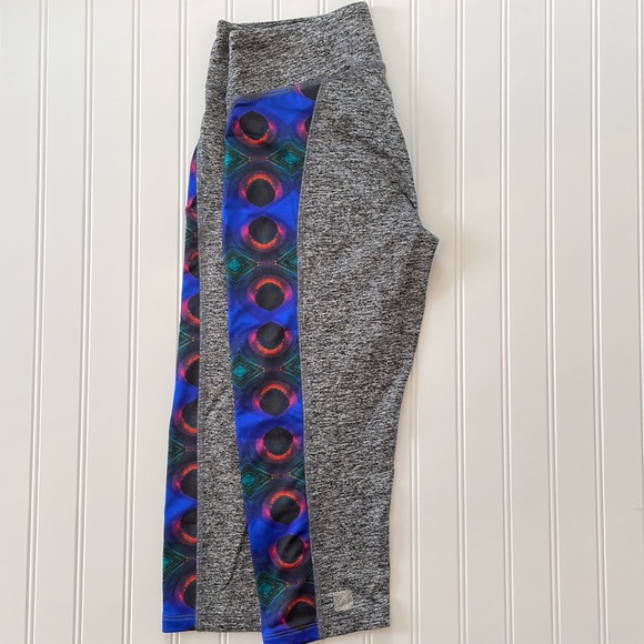 Lularoe Capri Athletic Leggings Spage Dye Geometric - Picture 2 of 5